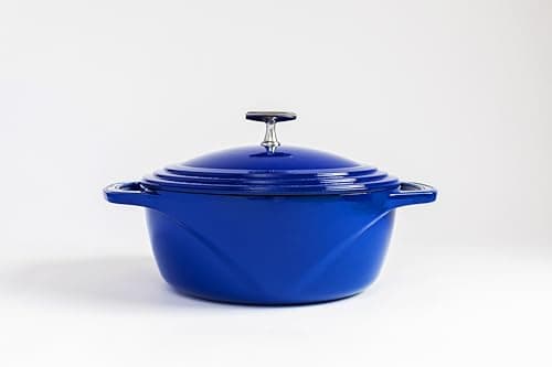 Lodge USA Enamel Cast Iron Dutch Oven, 6 qt